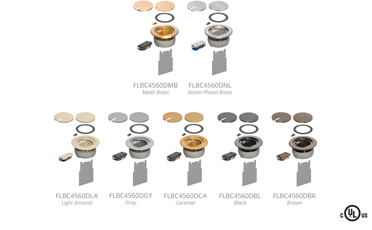 Arlington Recessed Outlet Floor Box For Concrete