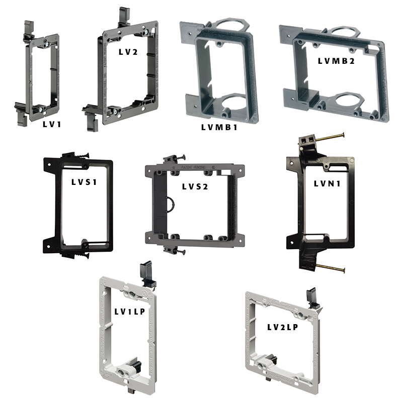 Low Voltage Mounting Brackets part numbers: LV1, LV2, LVMB!, LVMB2, LVS1, LVS2, LVN1