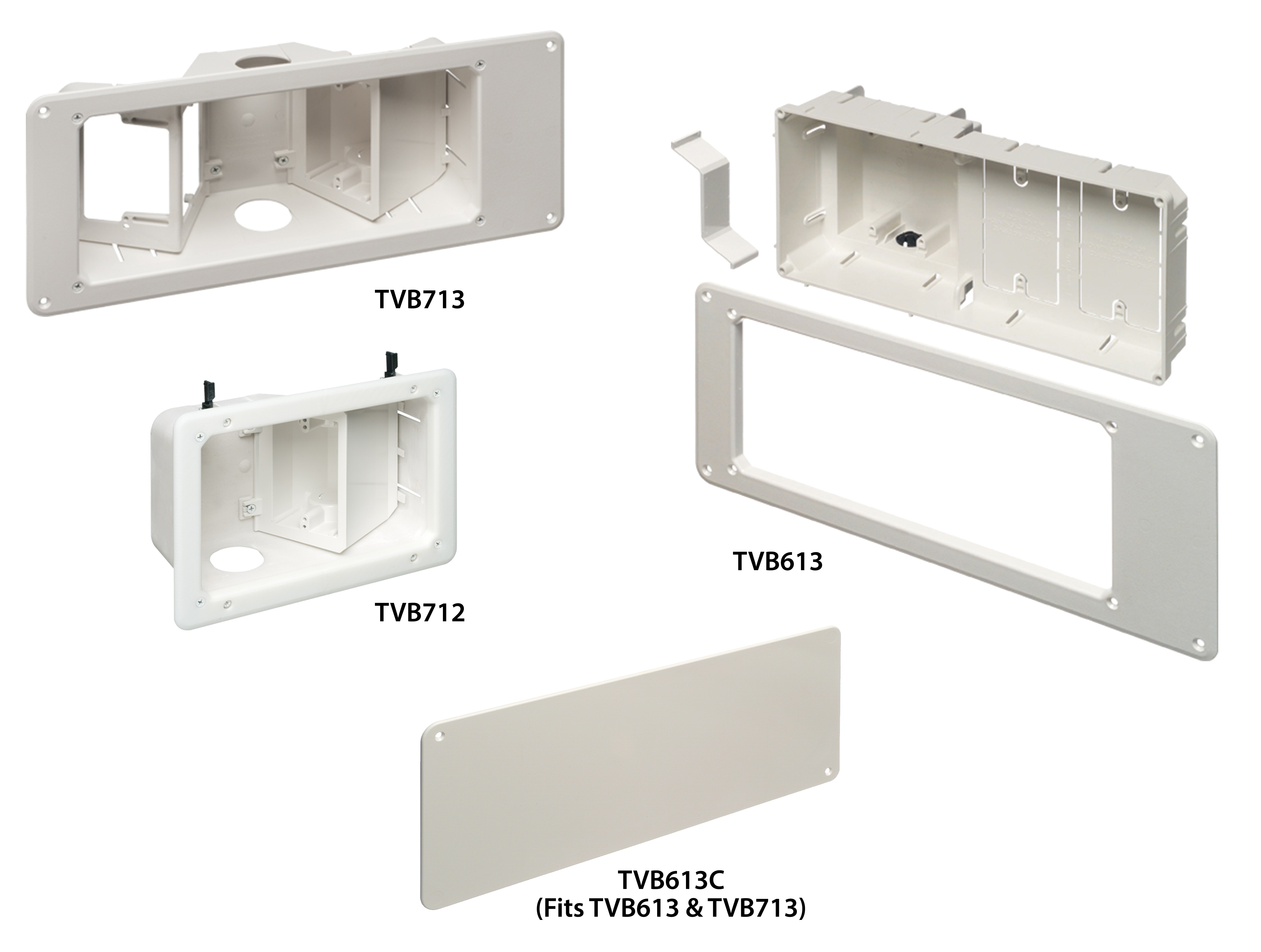 Part Images, Part Numbers: TVBU505, TVBU507, TVB613