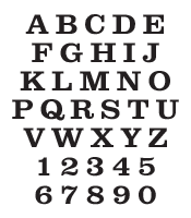Clarendon Typeface