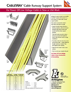 Arlington Industries CableWay Cable Runway Support System