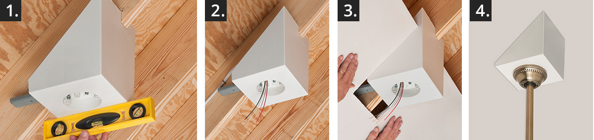 Arlington Fan Fixture Mounting Boxes - How To Install A Ceiling Fan Box New Construction