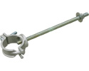 cast aluminum universal pipe support with bolt