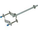 universal pipe support with 10 inch long bolt