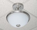 ceiling fixture mounted to ceiling grid