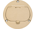 brass single flip lid floor box cover