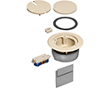 exploded view of components included in in-box cover kit