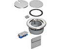 exploded view of components included in in-box cover kit