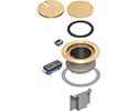 exploded view of components included in in-box cover kit