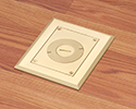 floor box in wooden floor