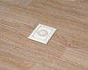 floor box in wooden floor