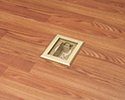 floor box in wooden floor