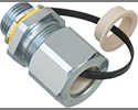 low profile strain relief cord connector