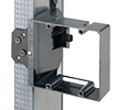 adjustable depth mounting bracket on metal stud