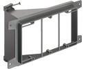 three gang screw-on low voltage mounting bracket