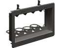 four gang recessed low voltage mounting bracket