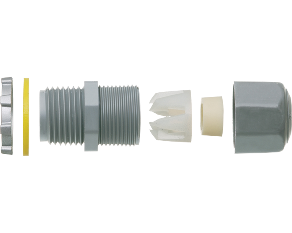 Arlington 1/2″ Low-Profile Strain Relief Non-Metallic Cord Connector  LPCG50BL 100/BOX